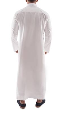 White cotton al lulu thobe 3