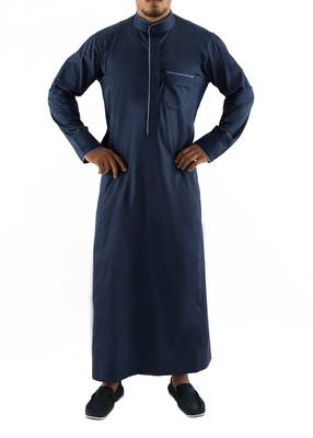 Blue cotton ashfak thobe thobe 1