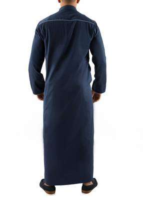 Blue cotton ashfak thobe thobe 3