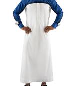 White cotton white cayman thobe