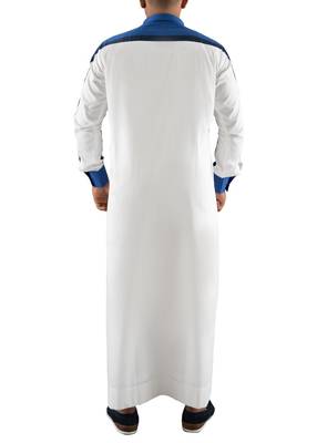 White cotton white cayman thobe 3