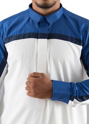 White cotton white cayman thobe 4