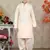 Gold Linen Cotton Pathani With Solid Work Kids Boys Pathani