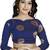 Pink embroidered art silk saree with blouse