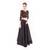 Ikat And Sambalpuri Round Neck Gold Black Handloom Lehenga