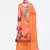 Orange embroidered chanderi salwar with dupatta