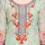 Green  embroidered chanderi salwar with dupatta