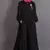 Black Poly Crepe Plain Islamic Abaya