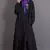 Black Poly Crepe Plain Islamic Abaya