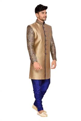 Gold  Brocket Indo Western 3