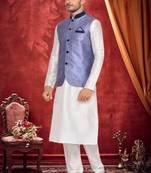 Grey Kurta Art Silk Kurta Pajama