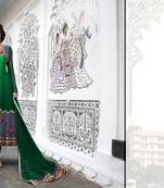 Bottle Green  Georgette Designer Ready made anarkali 