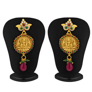 Divine Gold Plated Temple Jewellery Necklace Set for Women 3