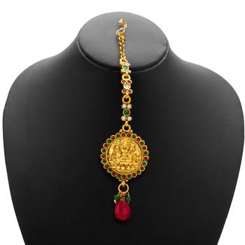 Divine Gold Plated Temple Jewellery Necklace Set for Women 4