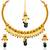 Fashionable Gold Plated Temple Jewellery Necklace Set for Women