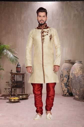 Gold Brocket Indo Western Dresses