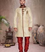 Gold Brocket Indo Western Dresses