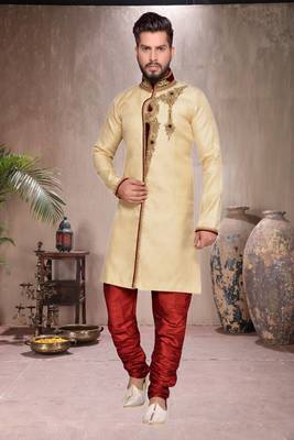 Gold Brocket Indo Western Dresses 2