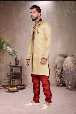 Gold Brocket Indo Western Dresses 1