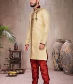 Gold Brocket Indo Western Dresses