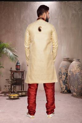 Gold Brocket Indo Western Dresses 5