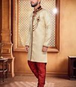 Gold Brocket Indo Western Dresses