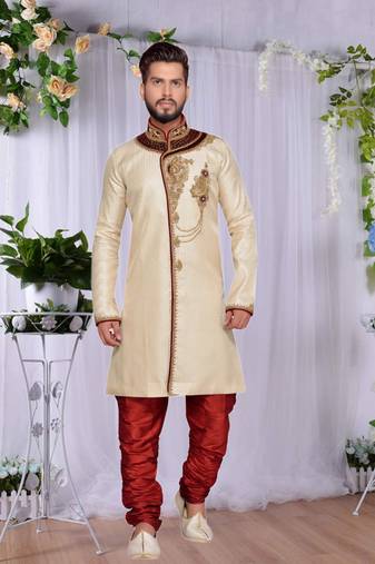 Gold Brocket Indo Western Dresses