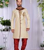 Gold Brocket Indo Western Dresses