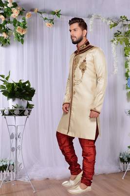 Gold Brocket Indo Western Dresses 2