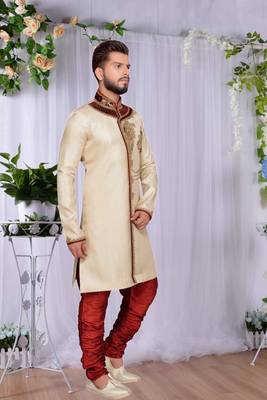Gold Brocket Indo Western Dresses 3
