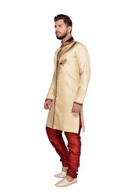 Gold Brocket Indo Western Dresses 2