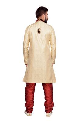 Gold Brocket Indo Western Dresses 5