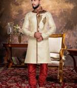 Gold Brocket Indo Western Dresses