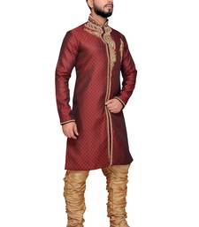 Maroon Brocket Indo Western Dresses