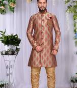 Maroon Brocket Indo Western Dresses