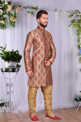 Maroon Brocket Indo Western Dresses 2