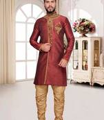 Maroon Brocket Indo Western Dresses