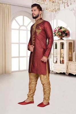 Maroon Brocket Indo Western Dresses 2