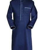 Blue cotton ashfak thobe kids thobe