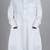 White cotton blue anchored simple saudi kids thobe