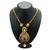 Lavish Peacock Antique Gold Plated Kundan Necklace Set for Women