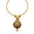 Lavish Peacock Antique Gold Plated Kundan Necklace Set for Women