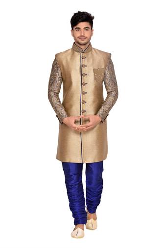 Gold  Brocket Indo Western