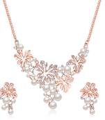 White pearl necklace-sets