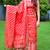 Giftpiper Benarasi Jamdani Brocade Suit In Silk Cotton Red