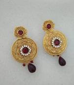 Maroon Earrings