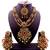 Maroon antique gold plated bridal wedding diamond jewellery