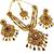 Maroon antique gold plated bridal wedding diamond jewellery