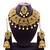 Green antique gold plated bridal wedding diamond jewellery
