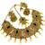 Green antique gold plated bridal wedding diamond jewellery